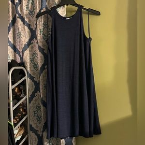 GAP navy swing sleeveless dress